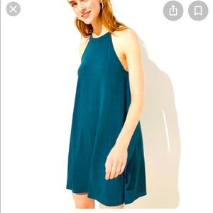 NWT Loft cutout back halter swing dress